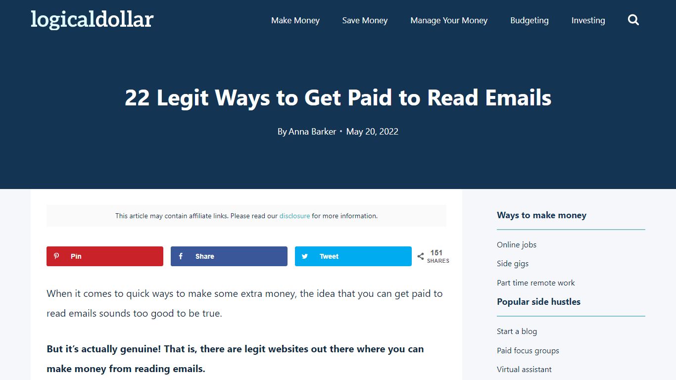 22 Legit Ways to Get Paid to Read Emails (2022) - LogicalDollar